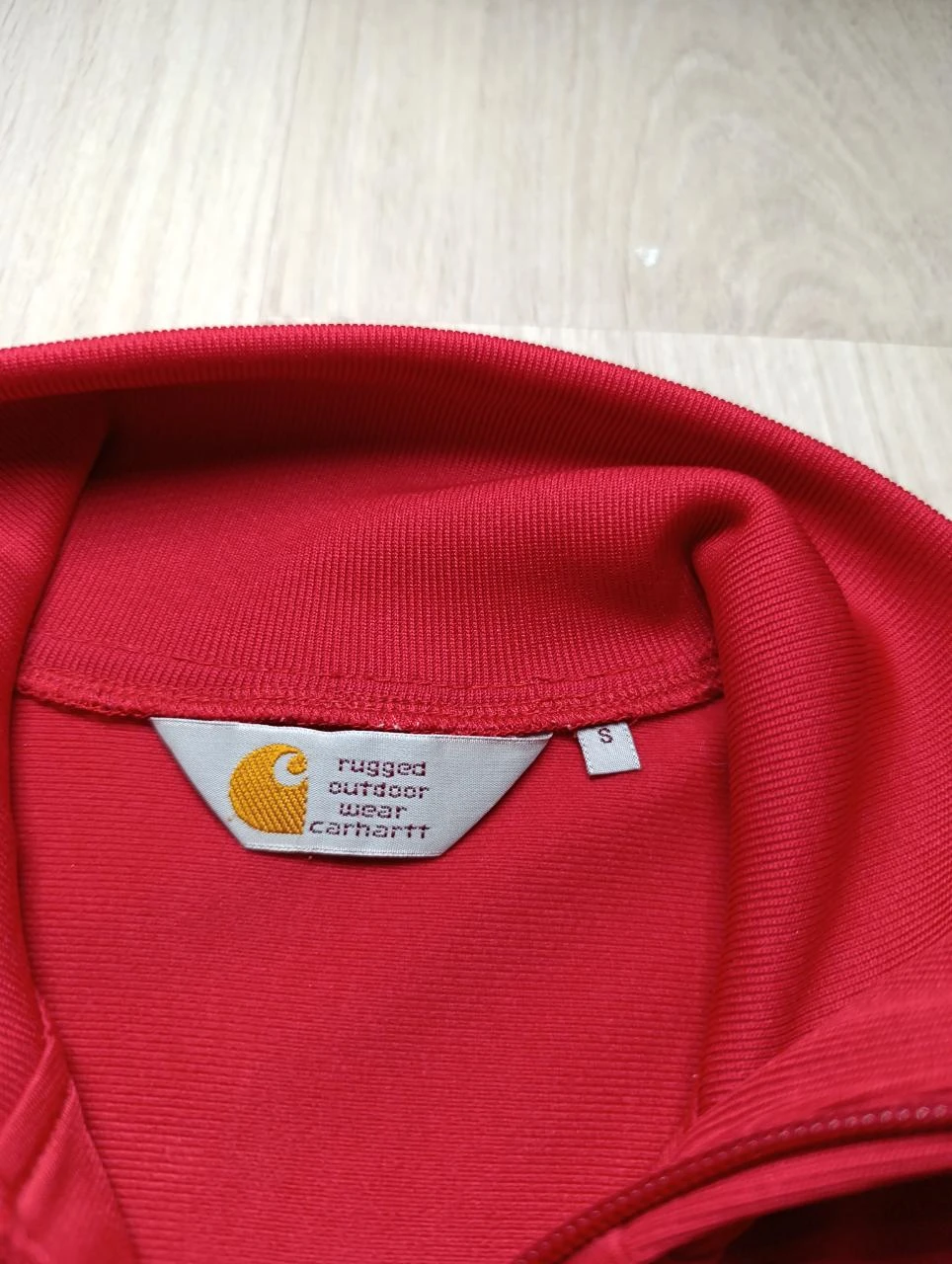 Carhartt WIP Warm Up Jacket Red Track Jacket - Size S – photo 2